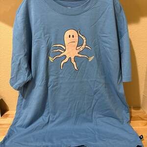 Nike SB Scott Octopus Graphic T-Shirt Blue, Size Medium